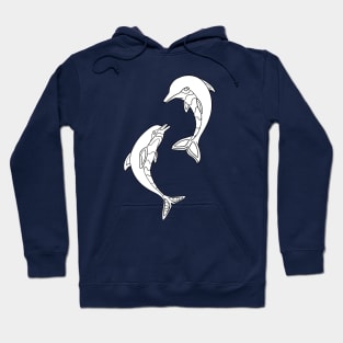 Couple of Dolphins Hoodie